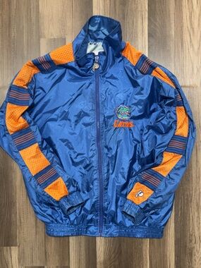 Vintage 90s FLORIDA GATORS Pro Player Windbreaker Jacket Coat Mens Medium NCAA